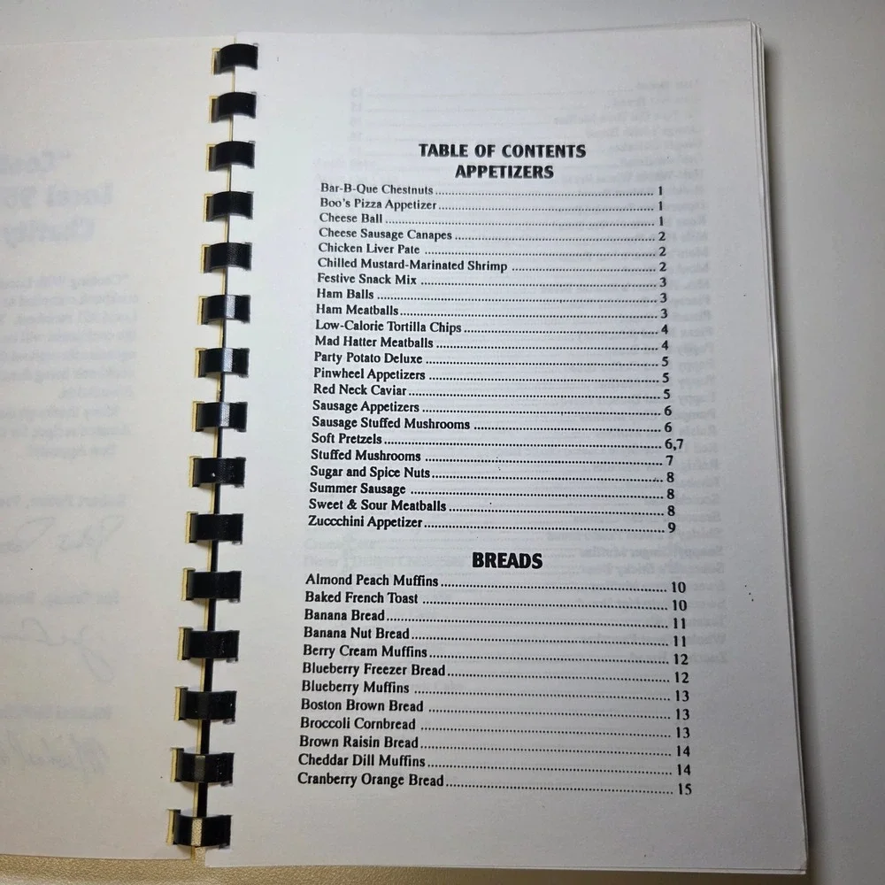 Cooking‎ With Local 951 Members Appetizers Breads Desserts Cookbook Vintage 1995